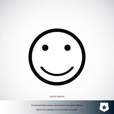 gülümsüyor simge vektör