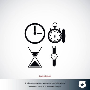 Saatler simgeler vektör