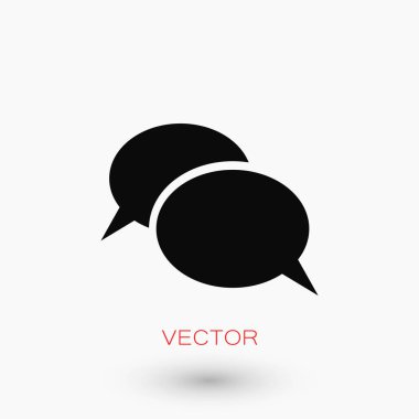 iletişimin bir düz simgesi