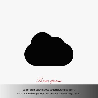 bulut vektör simgesi