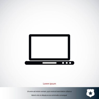 Monitör simge vektör