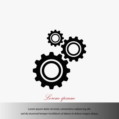 dişli simge vektör