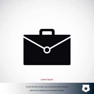 çanta simge vektör