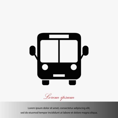 otobüs simge vektör