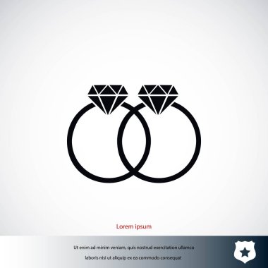 Yüzük vektör simgesi