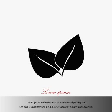 Yaprak vektör simgesi