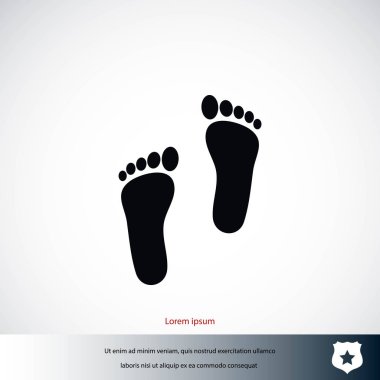 Ayak vektör simgesi