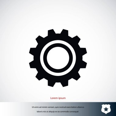 dişli vektör simgesi