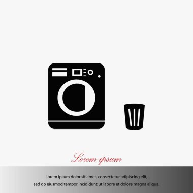 Çamaşırhane simgeler vektör