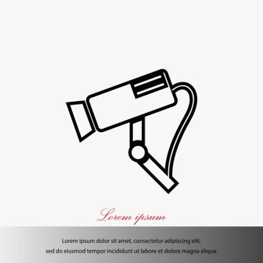 Gözetim kamerası vektör simgesi