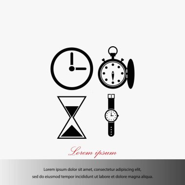 Saatler simgeler vektör