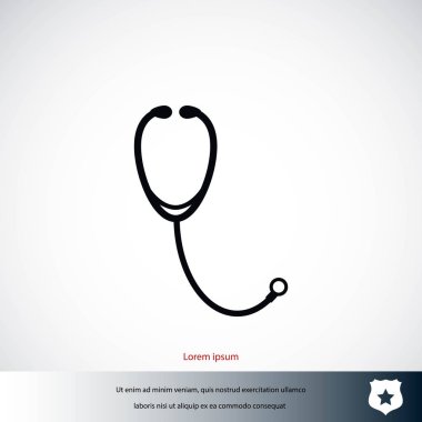 stetoskop simge vektör