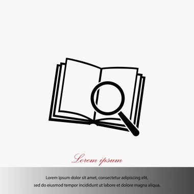 Kitap ve büyüteç cam kutsal kişilerin resmi, resim