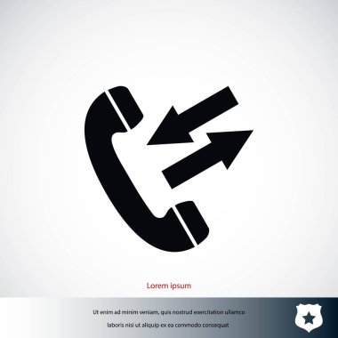 siyah bir telefon simgesi