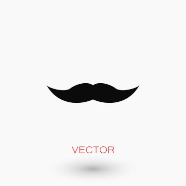 Bıyık simge vektör