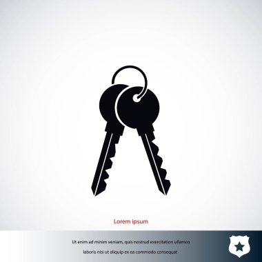 Anahtarları simge vektör