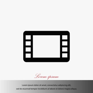 film film şeridi vektör simgesi