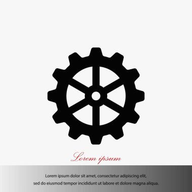 dişli simge vektör