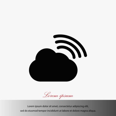 bulut vektör simgesi