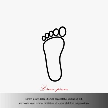 Ayak vektör simgesi