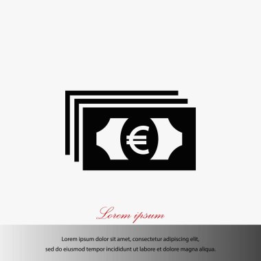 Euro vektör simgesi