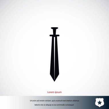 kılıç simge vektör