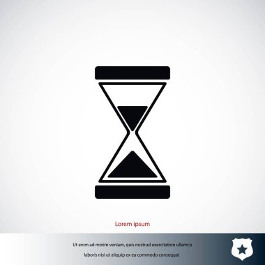 kum saati simgesi vektör