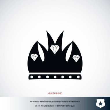 taç vektör simgesi