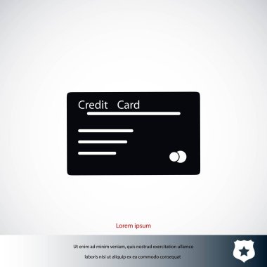 Kredi kartı vektör simgesi