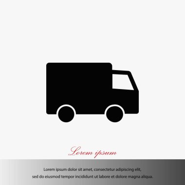 Kamyon Vektörü Simgesi 