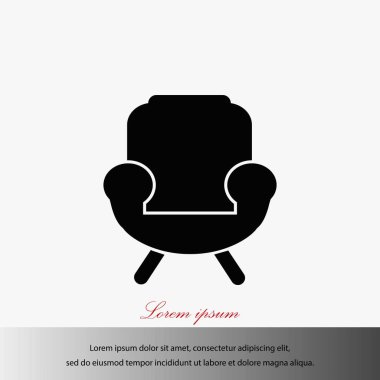 Koltuk simgesi vektörü