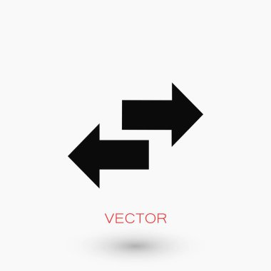 Geri dönüşüm vektör simgesi