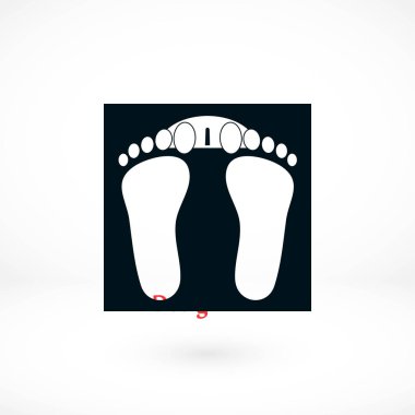 ayak izleri simge vektör