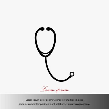 stetoskop simge vektör