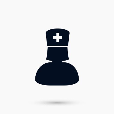 Hemşire simge vektör