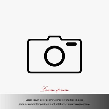 Fotoğraf kamerası vektör simgesi
