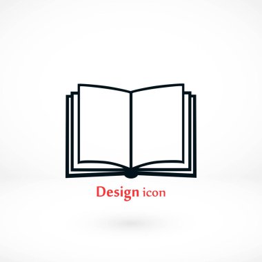 kitap simgesi beyaz arkaplanda izole edildi