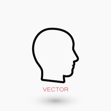 Kafa vektör simgesi