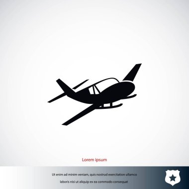 Uçak simgesi vektörü