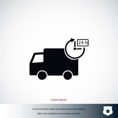 Teslimat simge vektör