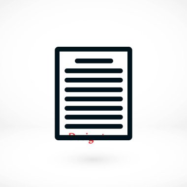 Kağıt simge vektör