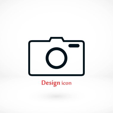 Fotoğraf kamerası vektör simgesi