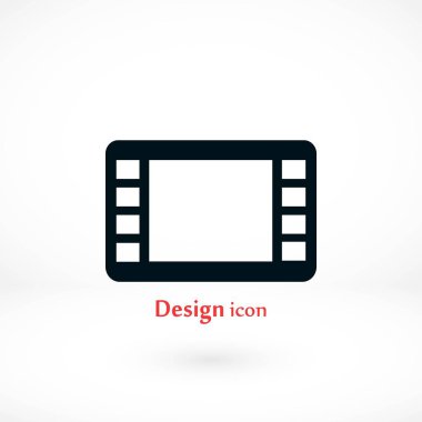 film film şeridi vektör simgesi