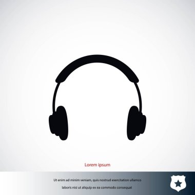 Kulaklık simge vektör