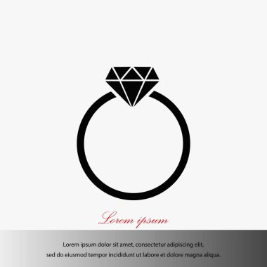 Yüzük simge vektör