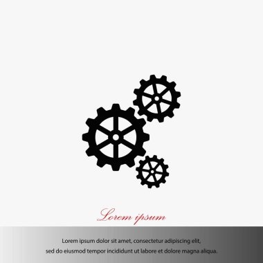 dişli simge vektör