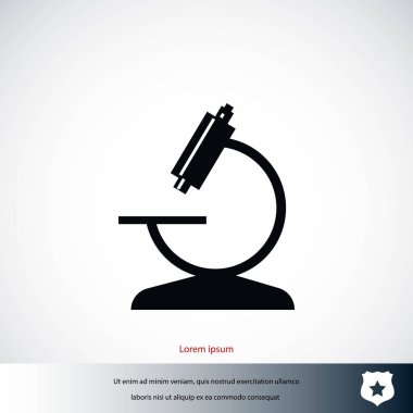 Mikroskop simge vektör