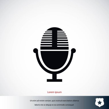 vektör mikrofon simgesi