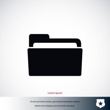 klasör simge vektör