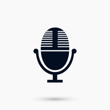 vektör mikrofon simgesi